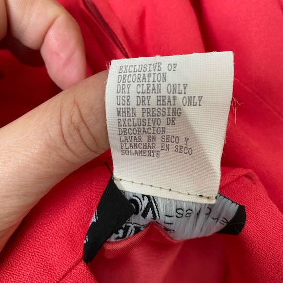 Dawn Joy fashions vtg  coral women’s embroidery detail Strappy Cross Back Dress - Picture 14 of 14